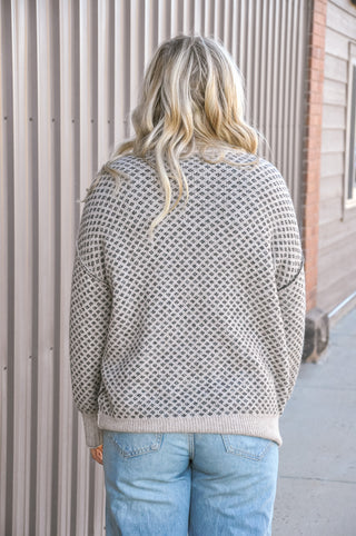Diamond Drift Jacquard Knit