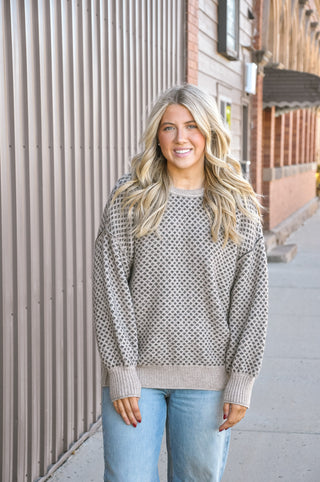 Diamond Drift Jacquard Knit