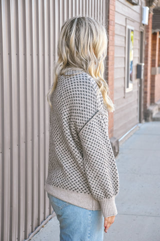 Diamond Drift Jacquard Knit