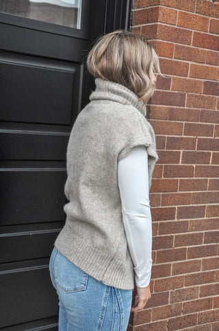 Diya Drop Shoulder Cable Sweater