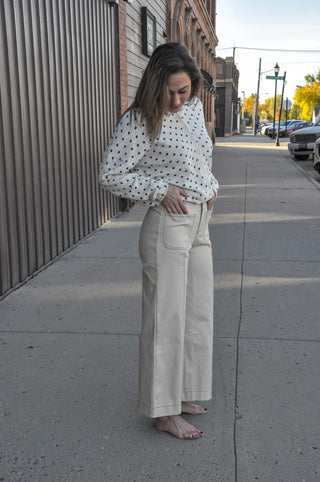 Dotty Days Button Cardigan
