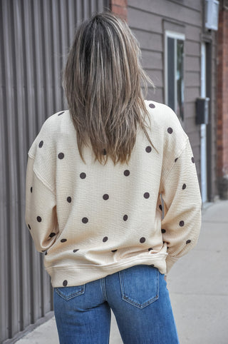 Dotty Delight Textured LS Top