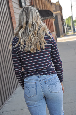Double Striped Basic Top