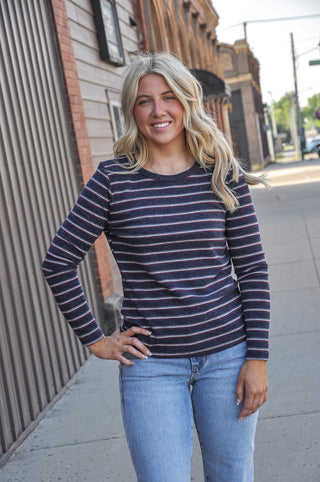 Double Striped Basic Top