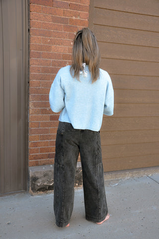 Raw Edge SS Button Down Cardigan