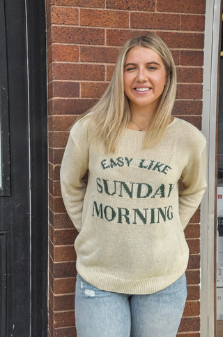 Easy Like Sunday Morning Sweater