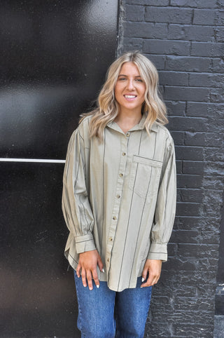 Effortless Soft Wash Striped Blouse