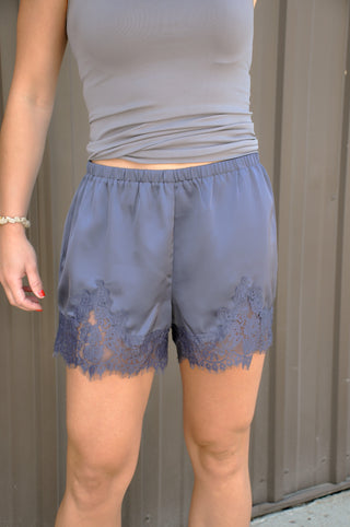 Elastic Waist MR Lace Trim Shorts