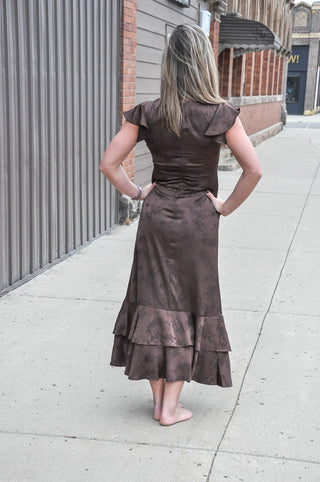 Evening Petal Flutter Midi