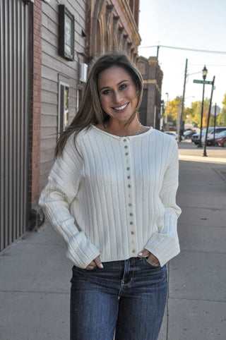 Everyday Panel Rib Cardigan