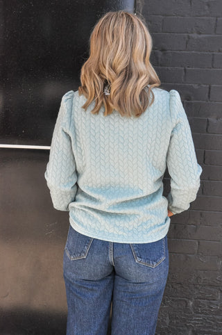 Exquisite Textured Crewneck Sweatshirt