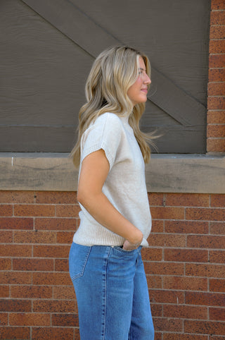 Extended SS Solid Sweater Vest