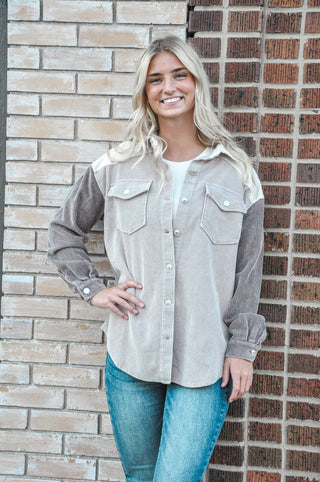 Faye Flap Pocket Corduroy Jacket