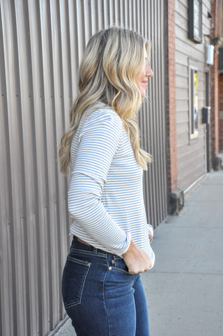 Fine Line Crew Neck Sweater