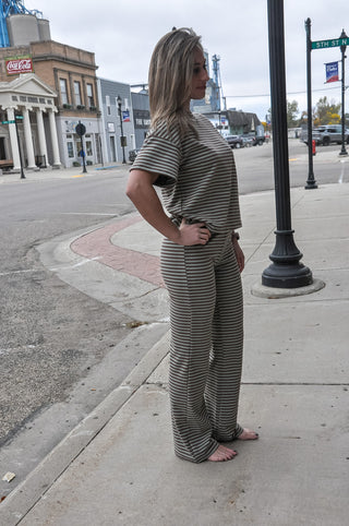 Fine Line Stripe Lounge Set