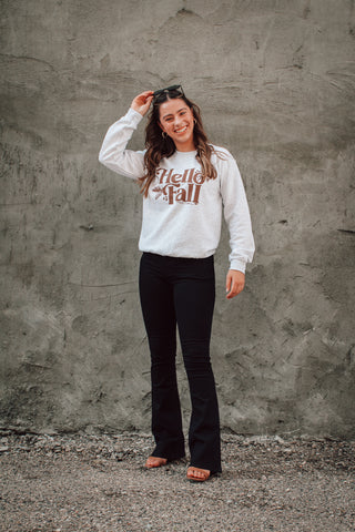 Hello Fall Leafy Graphic Crewneck