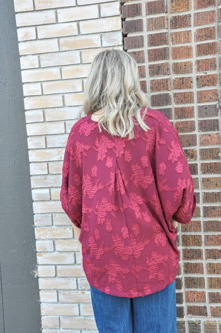 Frankie Floral Burnout Top