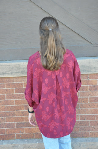 Frankie Floral Burnout Top