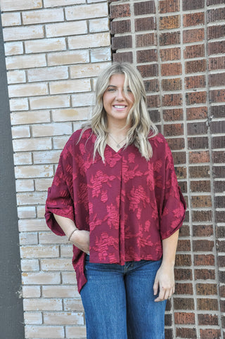 Frankie Floral Burnout Top