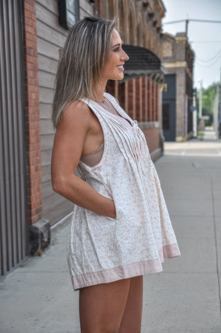 Free Spirited Pleated Romper