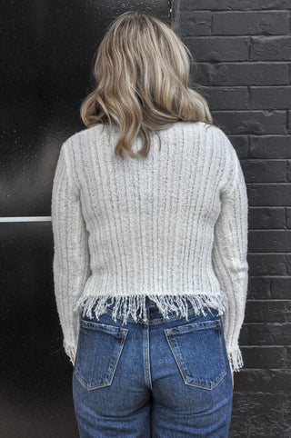 Fringe Trimmed Cardigan