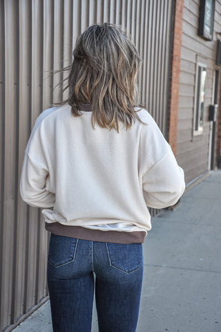 Giant Star Cloudy Knit LS Top