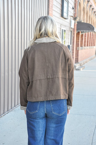 Gingham Days Cropped Jacket
