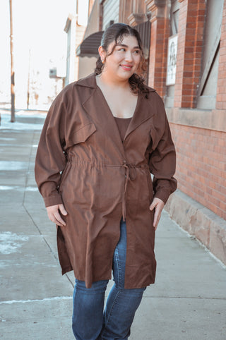 Gloomy Day Stroll Trench Jacket