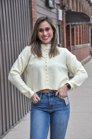 Golden Hour Mock Neck Cardigan