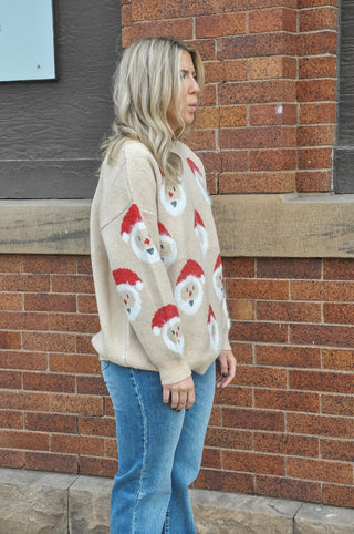 Hairy Santa Face Sweater | JQ Clothing Co.