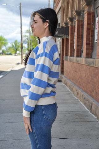 Half Zip Inner Brushed Sweatshirt