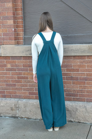 Hallie Hunter Green Sleeveless Jumpsuit