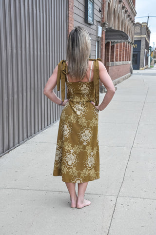 Heirloom Bow Tie Midi Dress