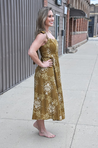 Heirloom Bow Tie Midi Dress