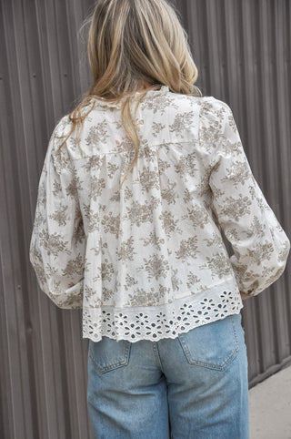 Heirloom Lace Floral Blouse