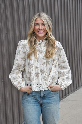 Heirloom Lace Floral Blouse