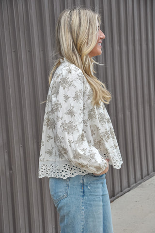 Heirloom Lace Floral Blouse