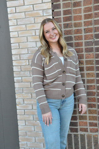 High Neck Chest Pockets Sweater