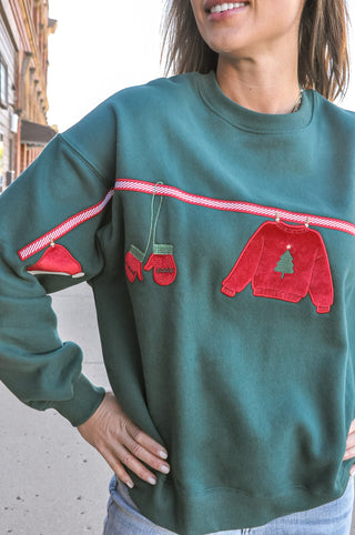 Holiday Clothesline Fleece