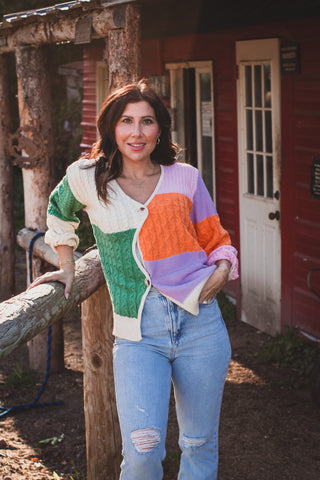 Chunky Knit Colorblocked Sweater | JQ Clothing Co.