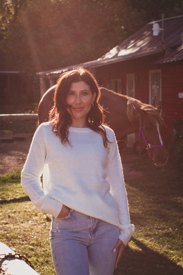 Simple Ivory Pullover Sweater | JQ Clothing Co.