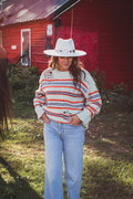 Sagey Orange Striped Sweater | JQ Clothing Co.