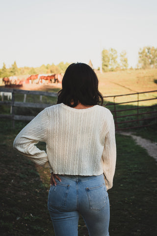 Comfy Cable Knit Lounge Top