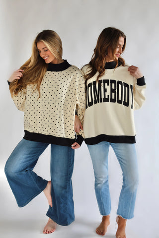 Homebody 2-Sided Mock Sweatshirt