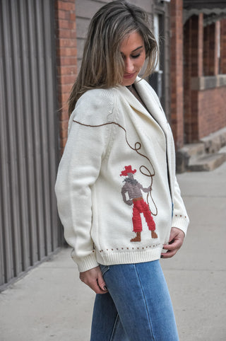 Howdy Cowboy Shawl Cardigan