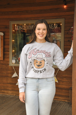 Howdy Pumpkin Graphic Crewneck