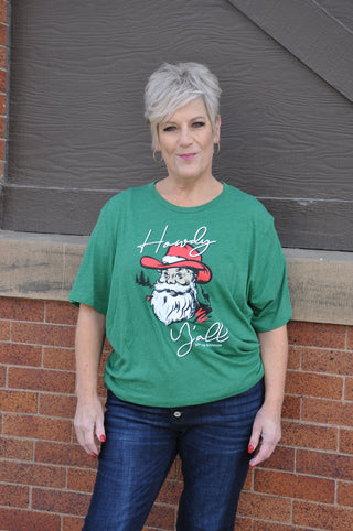 Howdy Ya'll Santa Christmas Tee