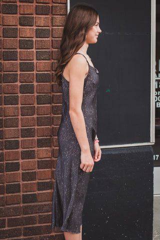 Subtle Leopard Satin Slip Dress | JQ Clothing Co. 4