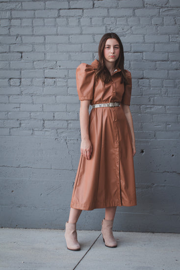 On The Ranch Pleather Midi Dress | JQ Clothing Co. 3