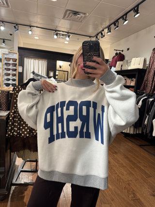 WRSHP 2-Sided Mock Sweatshirt